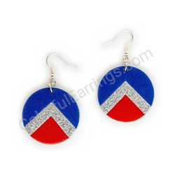 Wooden handmade geometric earrings - Upward Arrow Elegance