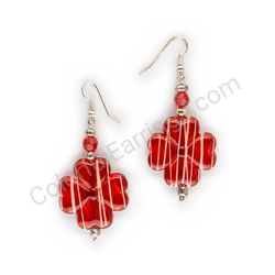 Beaded earrings, ce00738