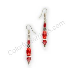 Beaded earrings, ce00743