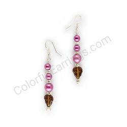 Beaded earrings, ce00766