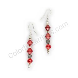 Beaded earrings, ce00769