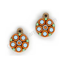 Wooden handmade geometric earrings - Mandala Harmony